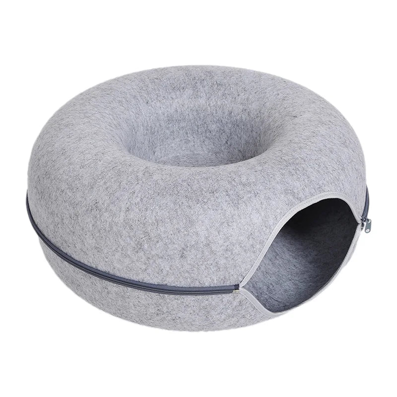 Peekaboo Cat Tunnel Retreat - Interactive Foldable Collapsible Cat Play Tunnel for Cats & Kittens - Marizoa -