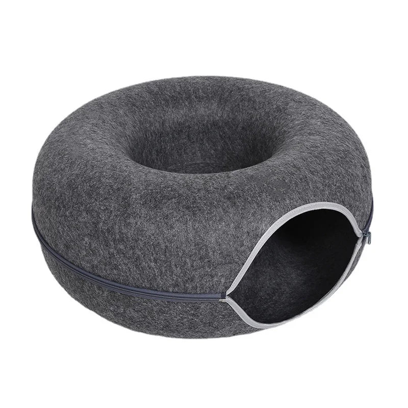 Peekaboo Cat Tunnel Retreat - Interactive Foldable Collapsible Cat Play Tunnel for Cats & Kittens - Marizoa -