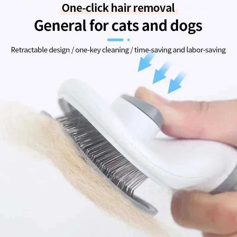 Self - Cleaning Brush – Grooming Brush for Cats & Dogs, Eliminates Undercoat Mess & Reduces Shedding - Marizoa -