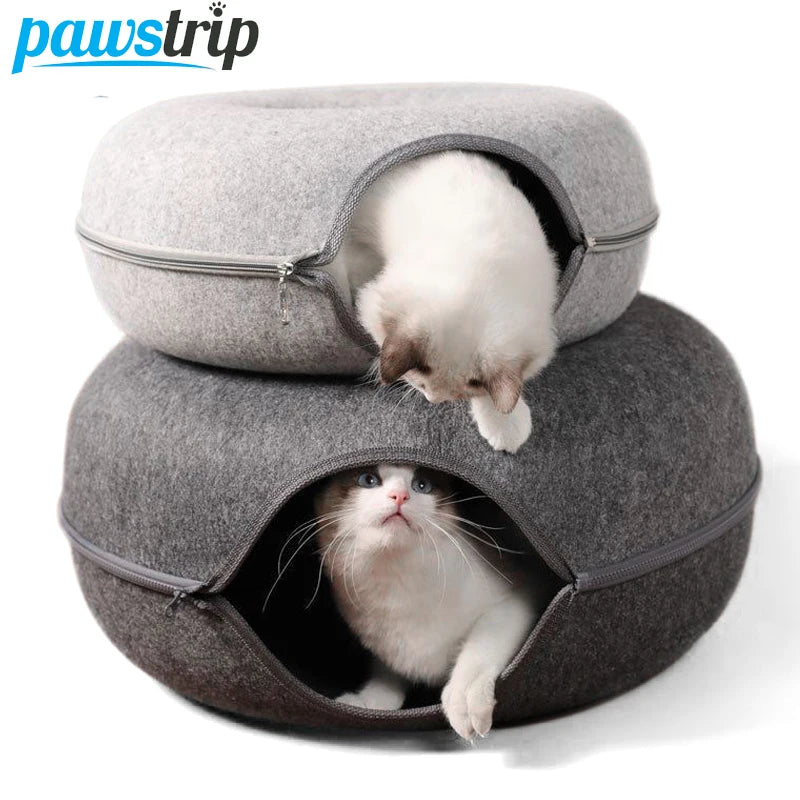 Peekaboo Cat Tunnel Retreat - HOLIDAY SALE 40% OFF - Interactive Play Toy