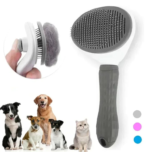 Fur Fresh Self-Cleaning Brush - Eliminates Undercoat Mess for Cats & Dogs