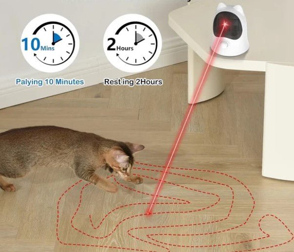 Interactive Chase & Play Laser Toy – Adjustable Speed, Laser Pointer for Cats & Dogs, Fast & Slow Motion, Mental & Physical Stimulation - Marizoa - 