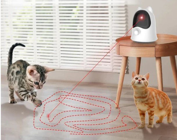 Interactive Chase & Play Laser Toy – Adjustable Speed, Laser Pointer for Cats & Dogs, Fast & Slow Motion, Mental & Physical Stimulation - Marizoa - 